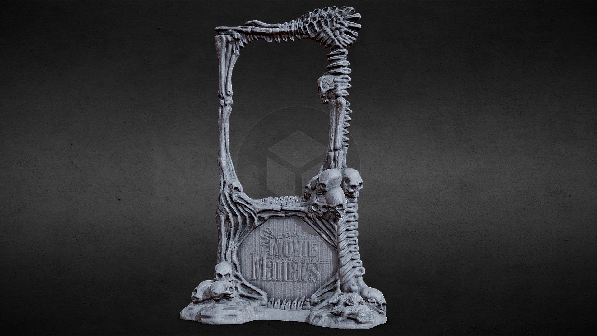 3D PRINTABLE MOVIE MANIACS SERIES 1 POSTER STAND 3d model