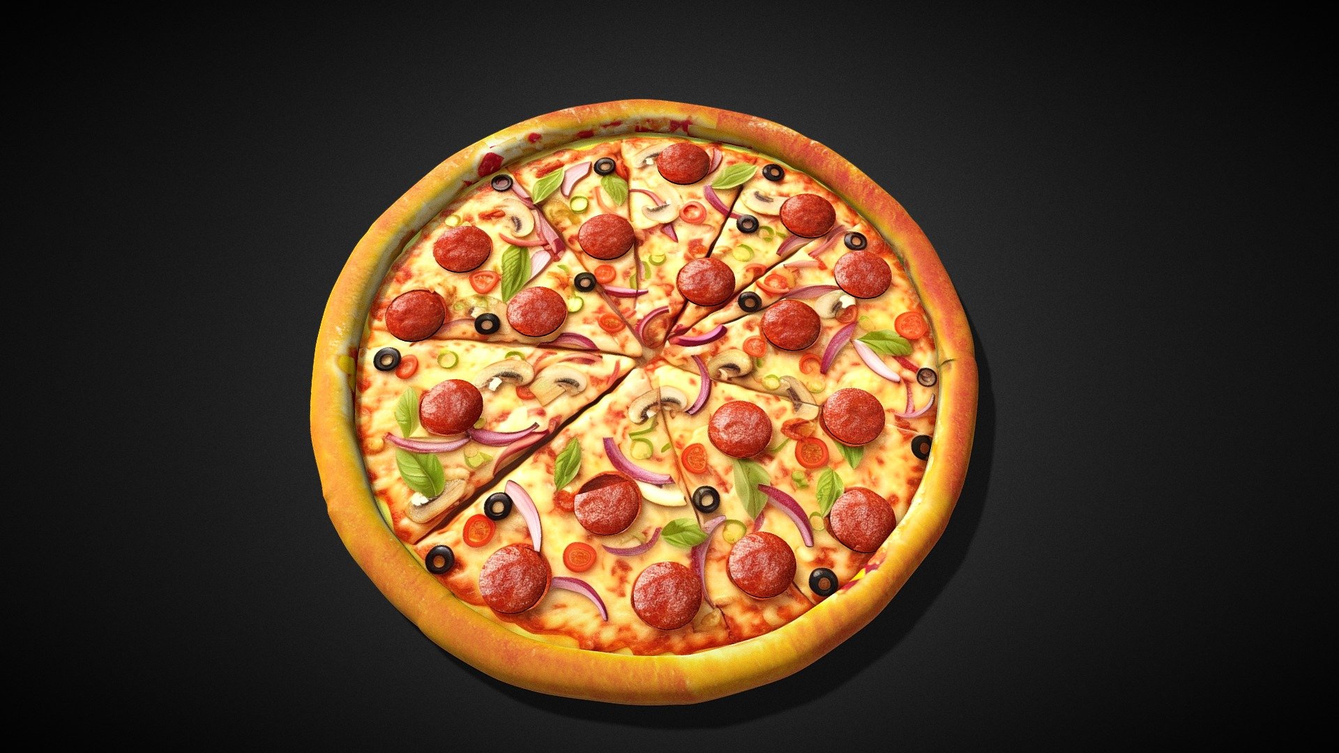 Pizza 3d model