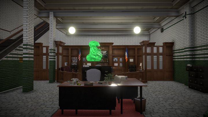 Ghostbusters Firehouse Interior 3d model