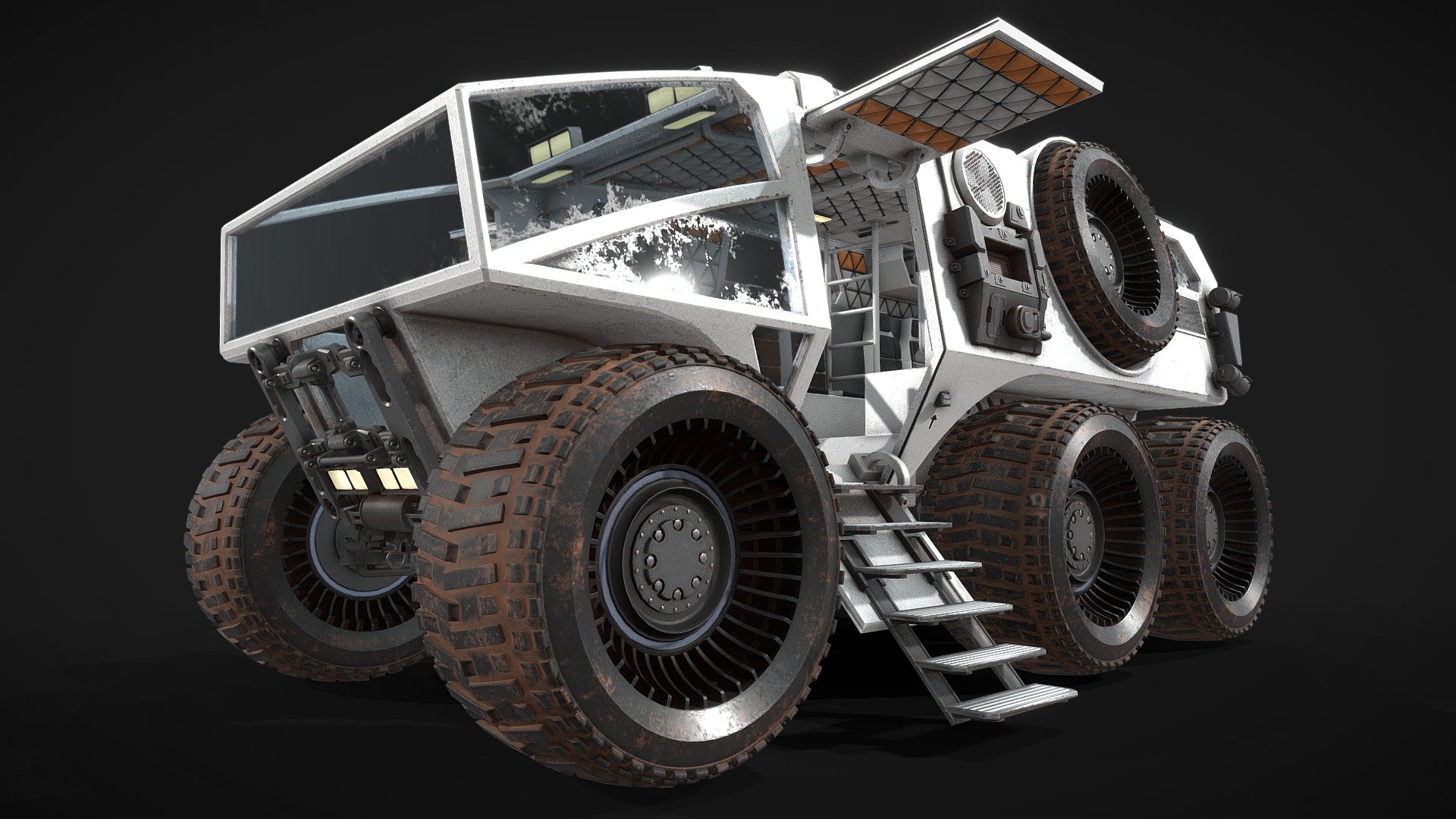 Mars car 3d model