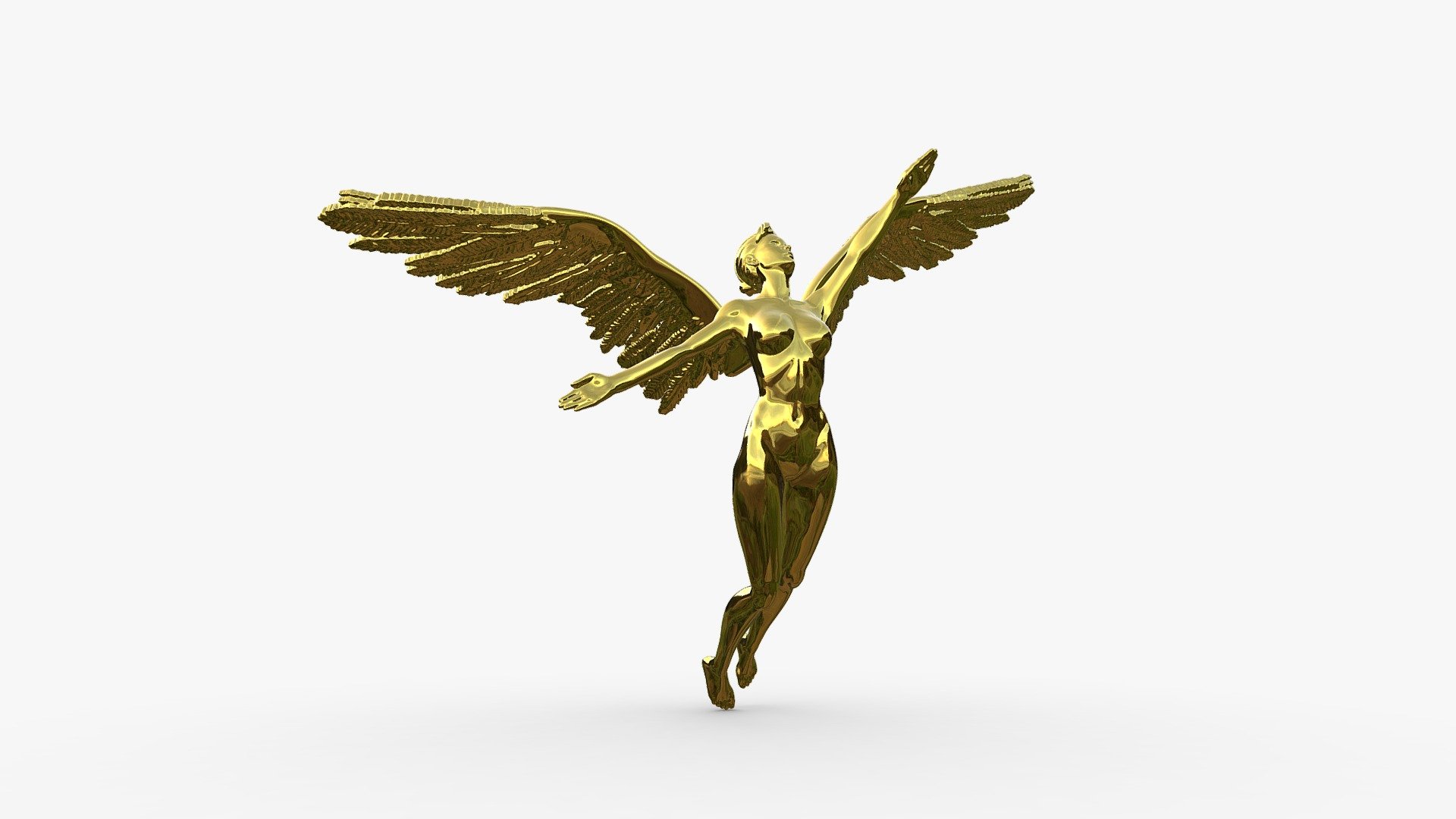 Angel Woman. Female model 3d model