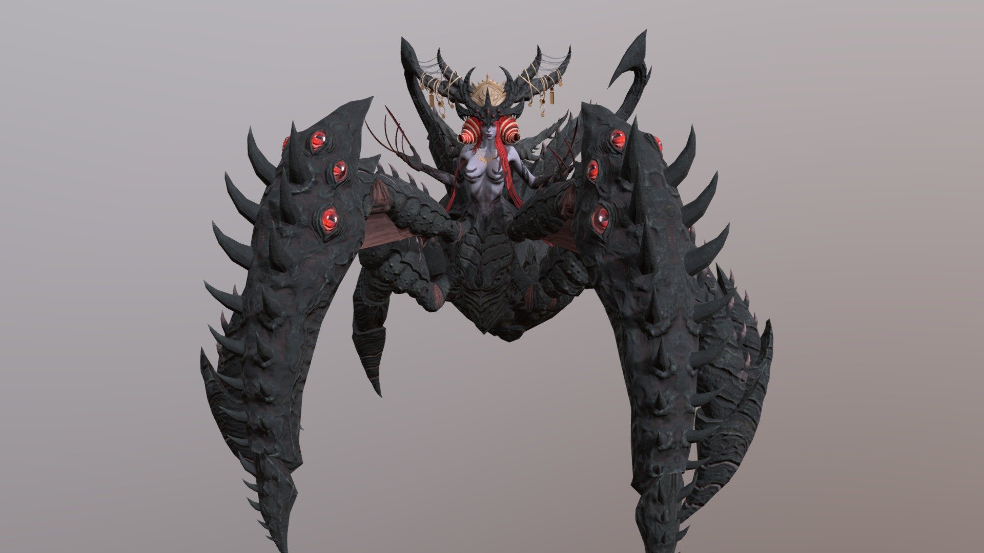 Spider Queen Hight Poly 3d model