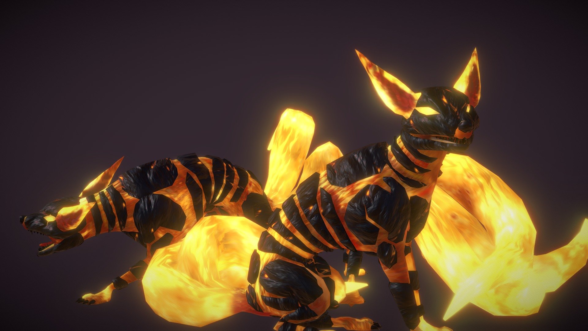 Lava Fox 3d model