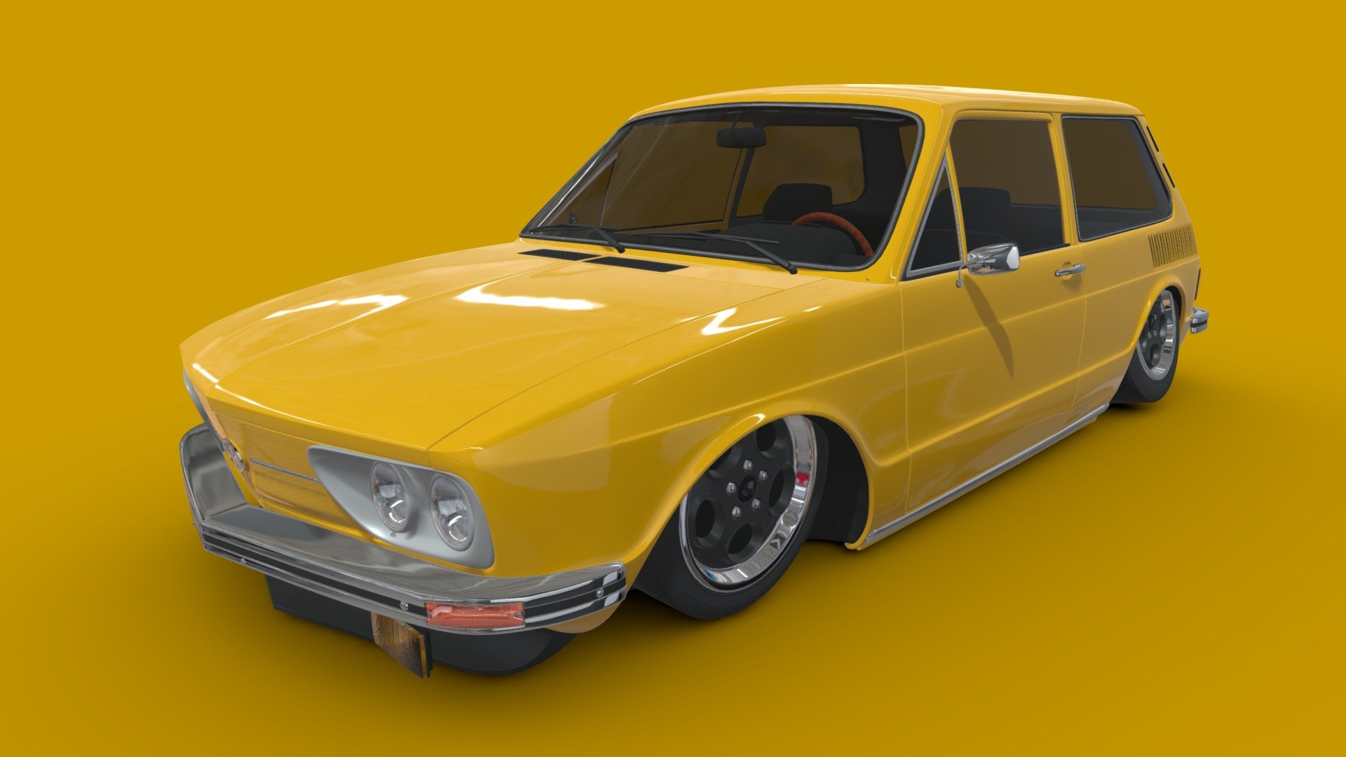 Volkswagen Brasilia 1973 Custom 3d model