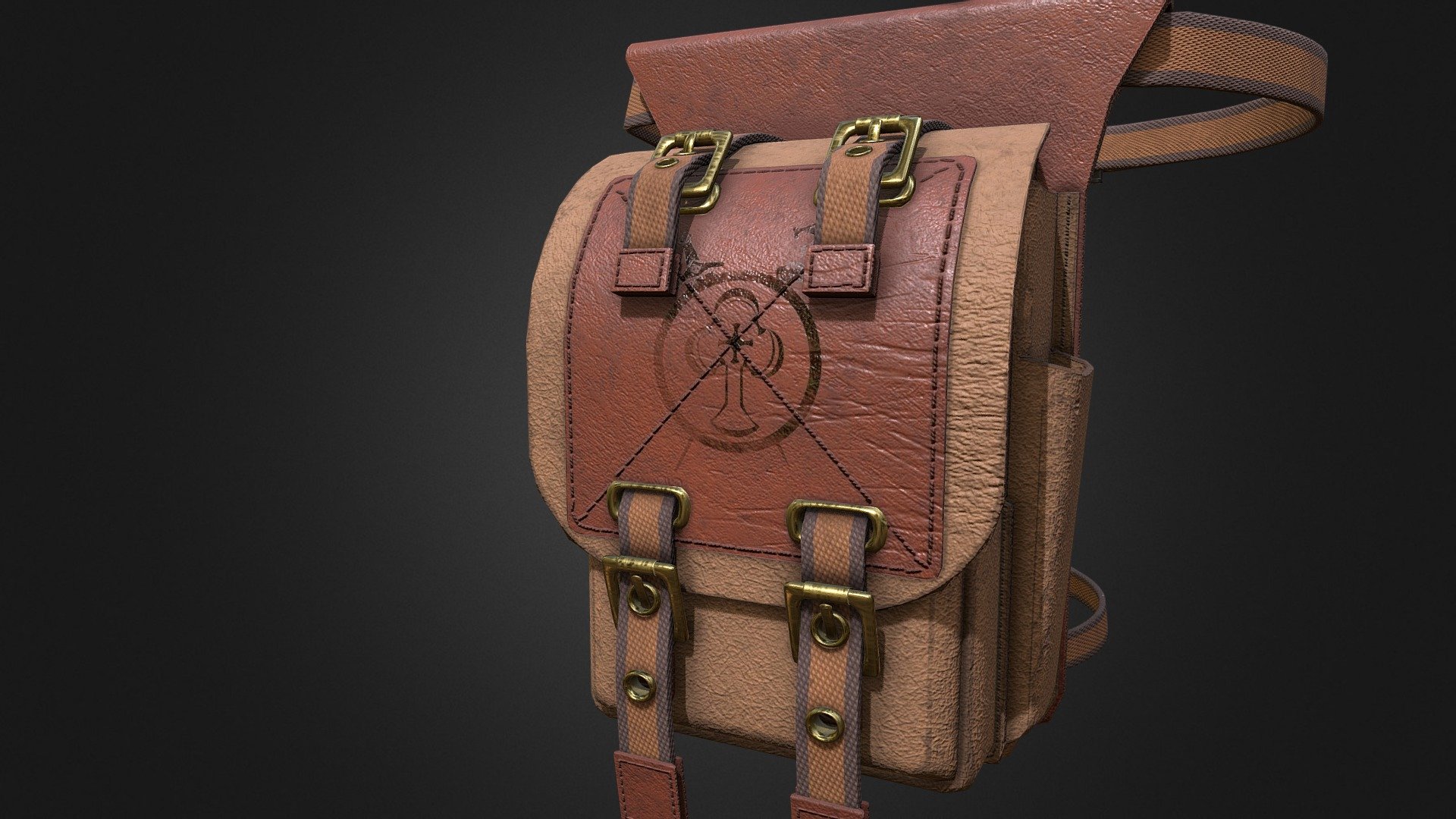 Drop Waist Leg Bag 3d model