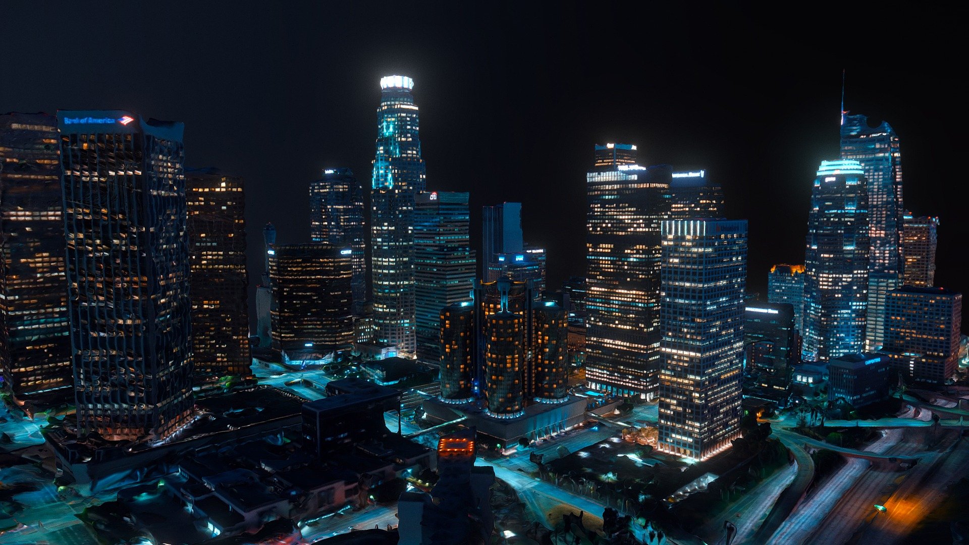 LA Night City 3d model