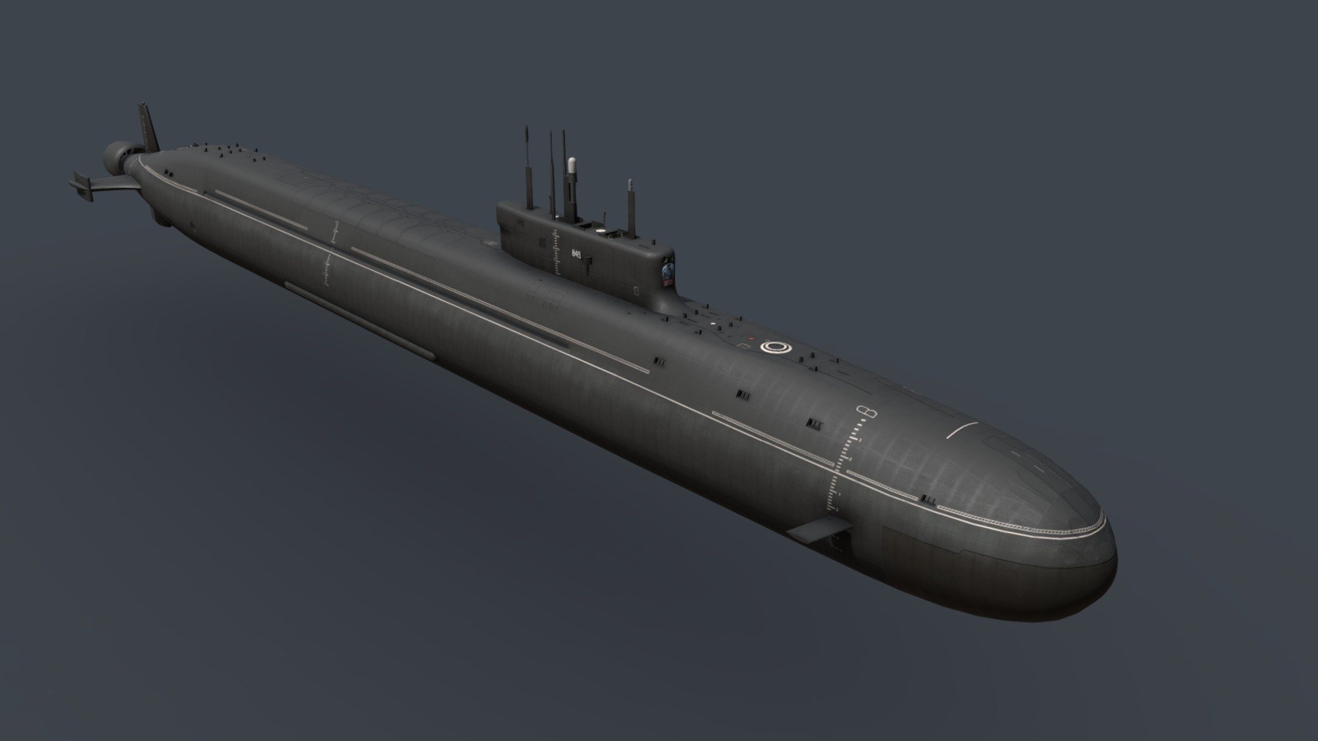 Project 955A Borei A class submarine 3d model