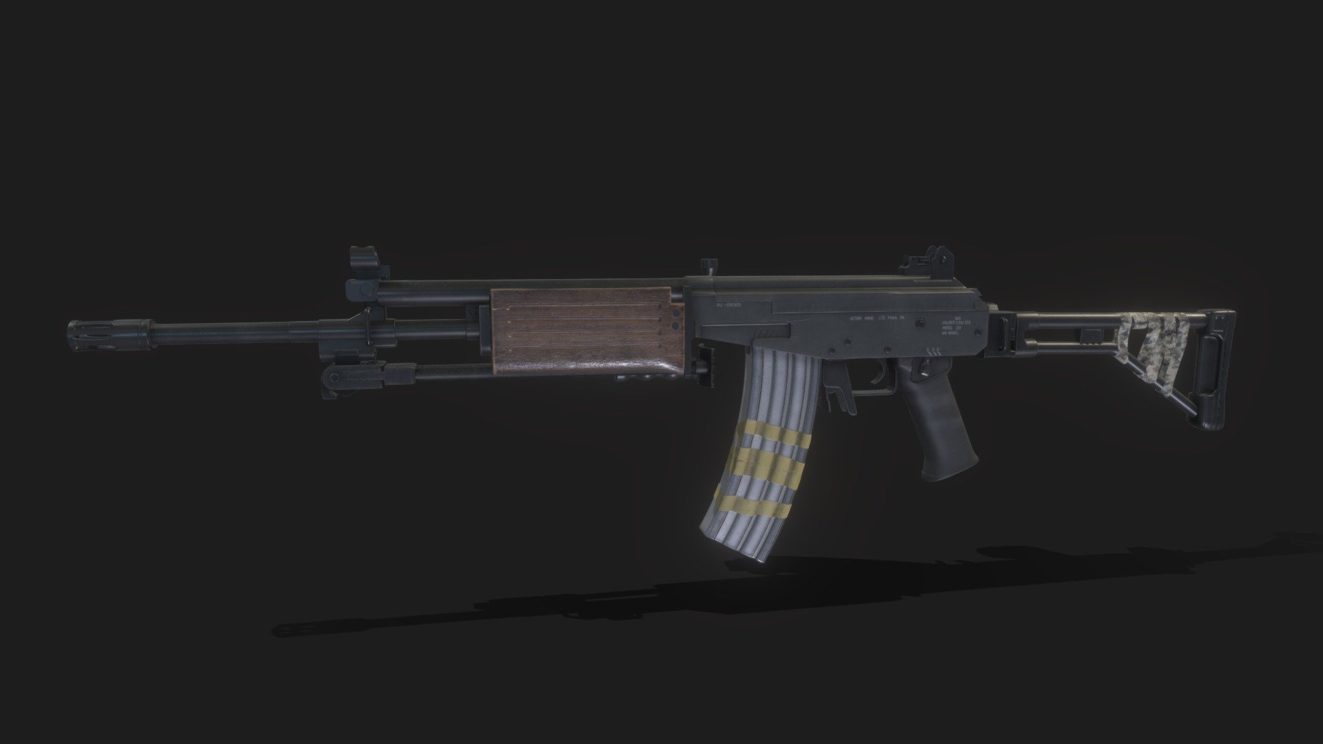 IMI Galil weapon 3d model