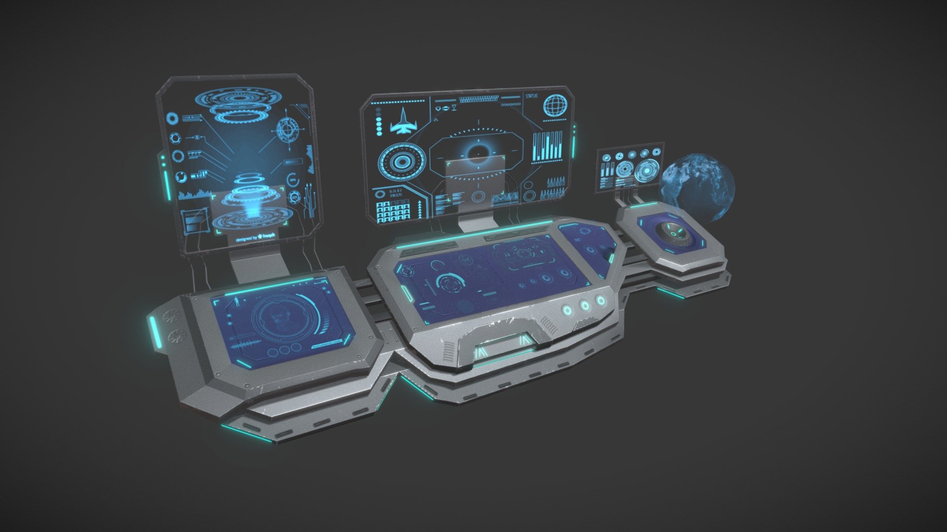 Sci-Fi Panels 3d model