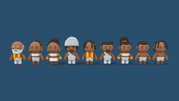 Mini Simple Characters | Tribal