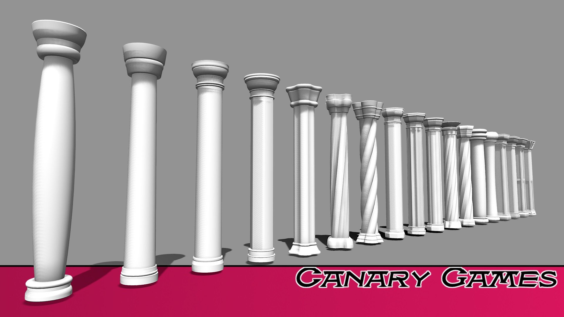 Columnas Pack Completo 3d model