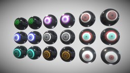 Eyeballs Anime Cartoon Robot Eyes 4k Textures