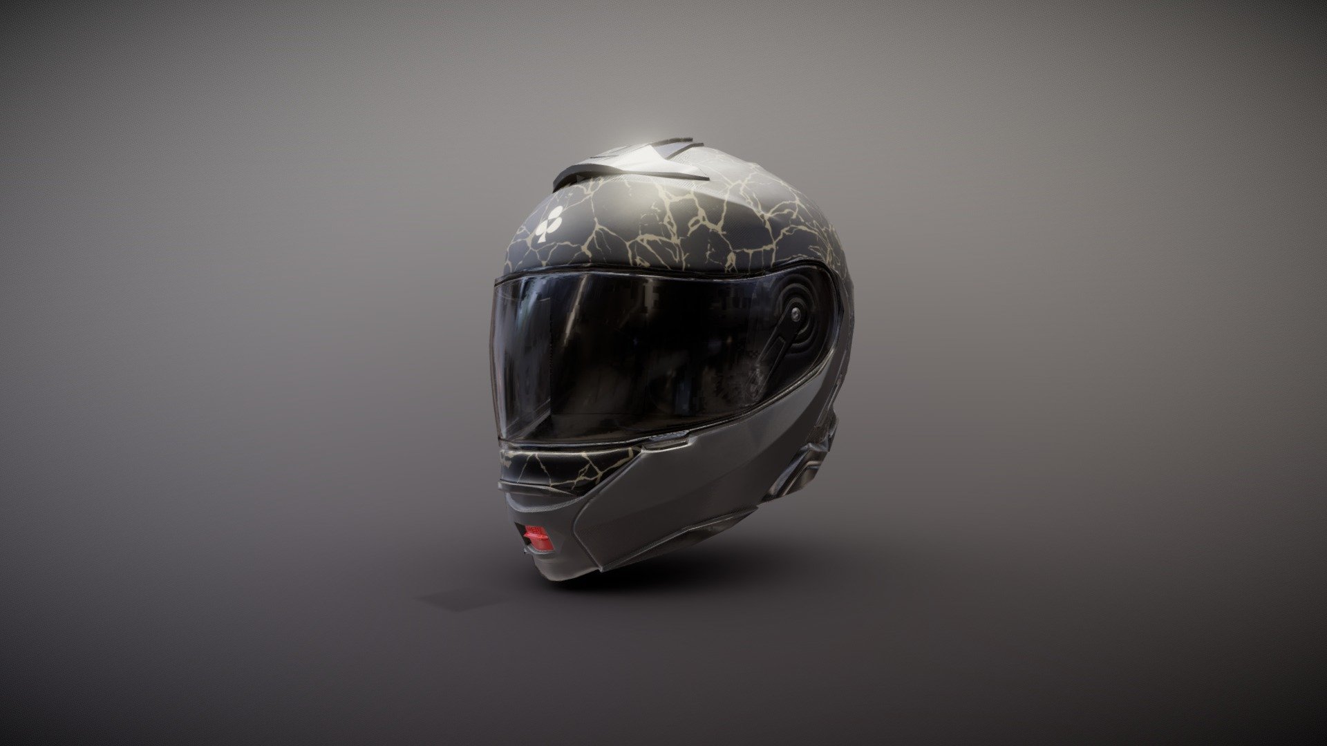 Fancy Motorcycle Helmet 3d model