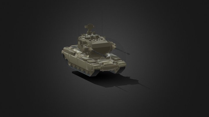 Chieftain Marksman Anti-Air System 3d model