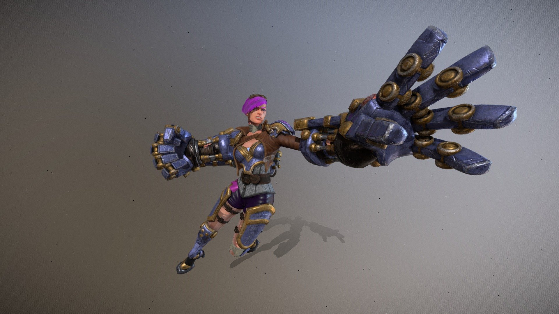 Vi (Rigged with riggify) 3d model