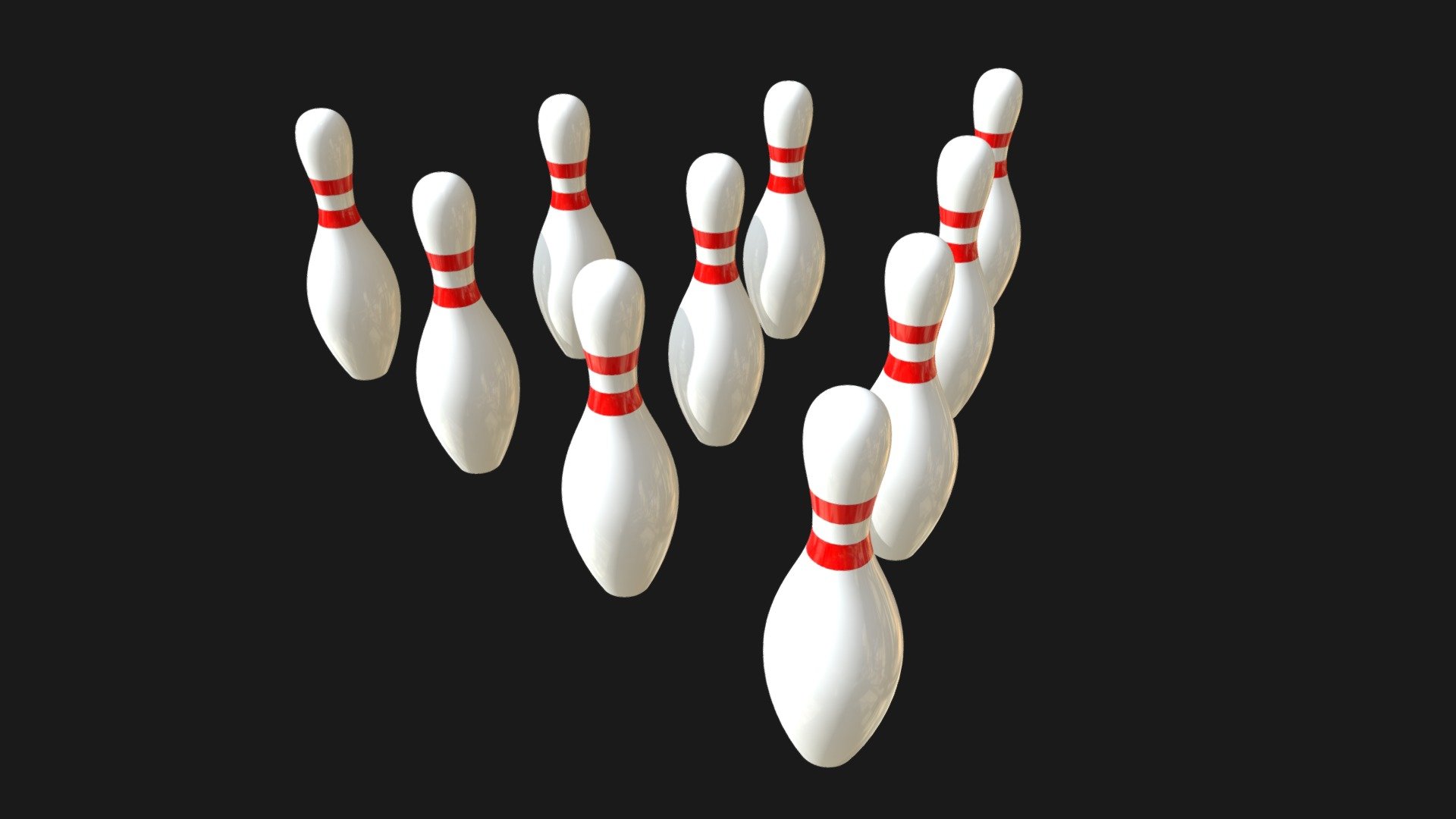 Bowling pins 3d model