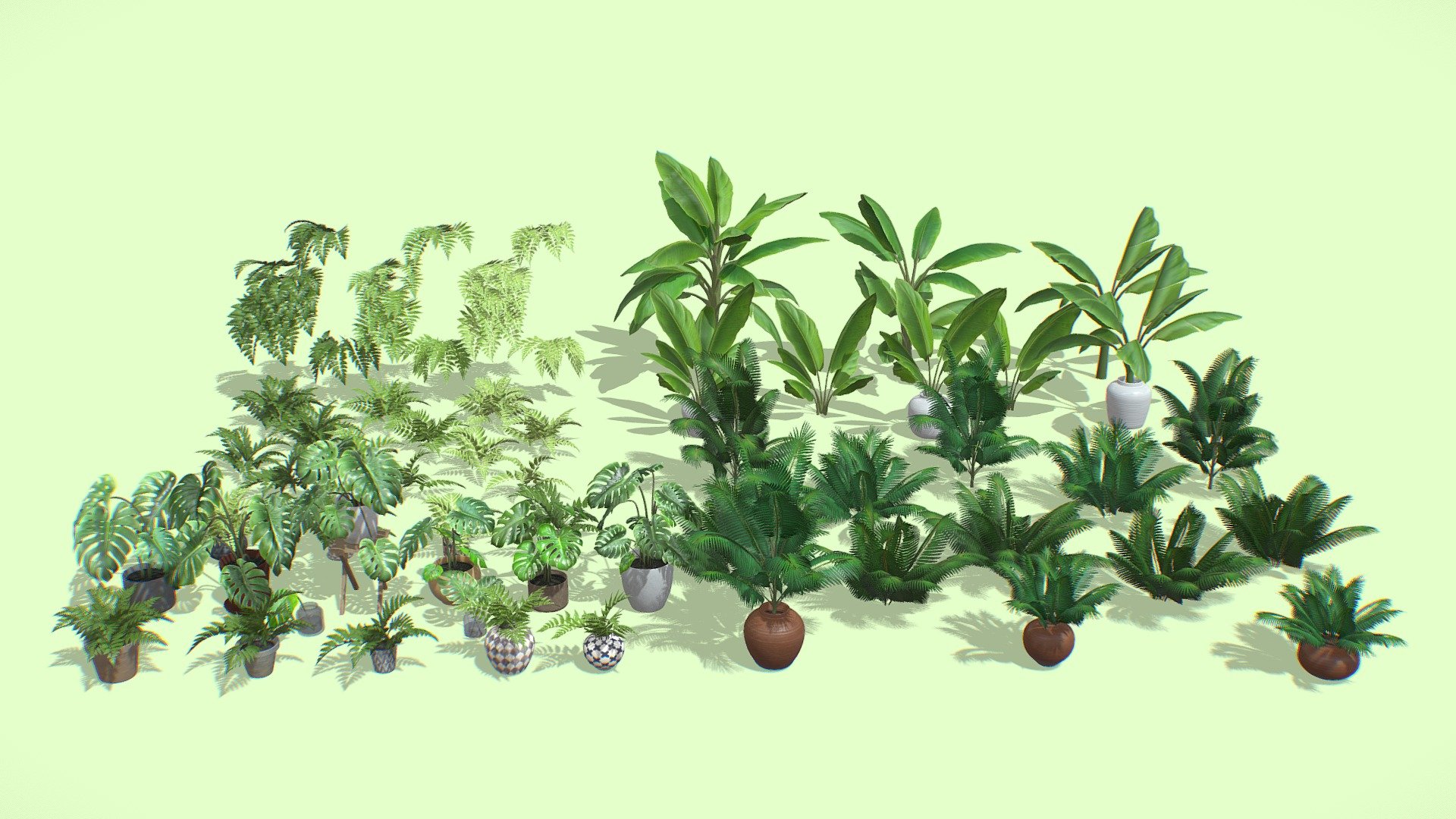 Houseplants Pack M03 3d model