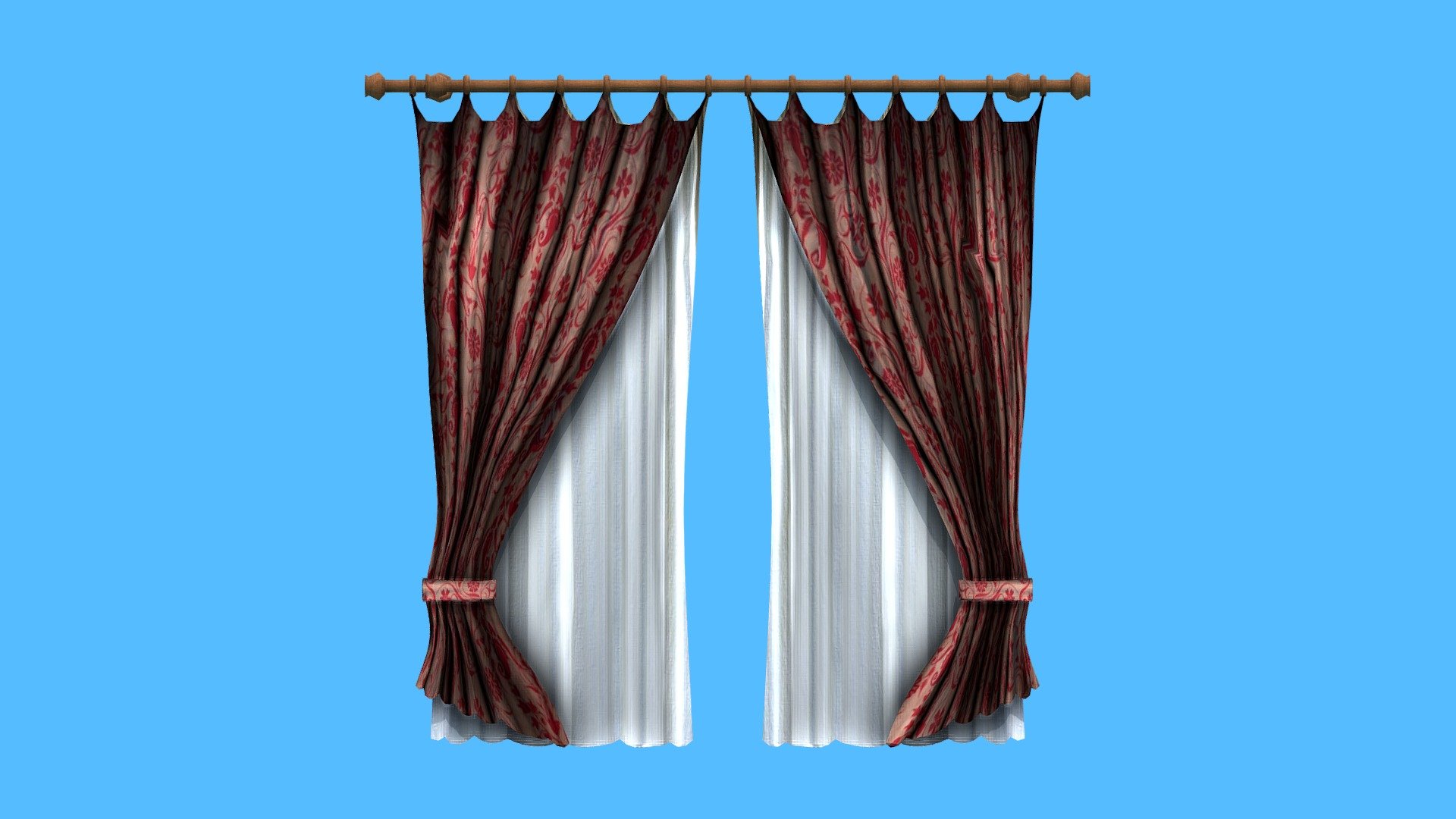 Curtain a prop 3d model