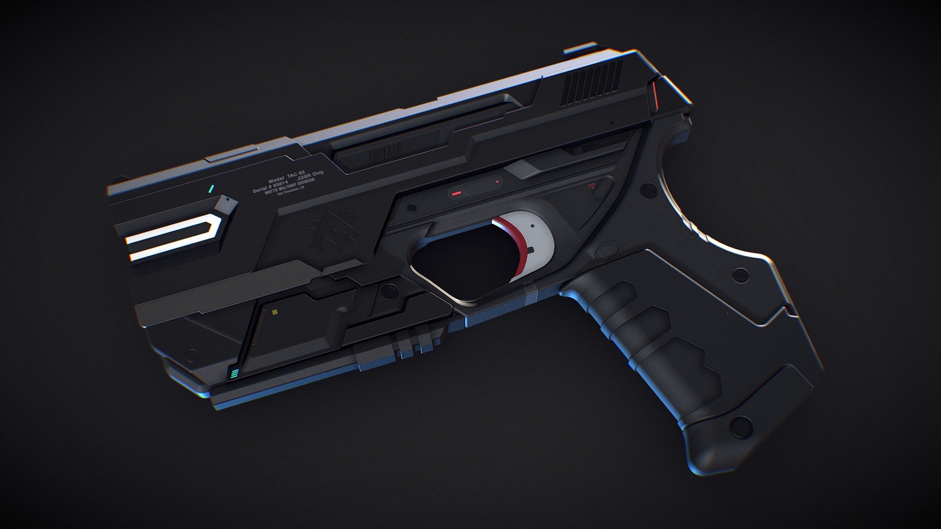 SA Pistol 3d model