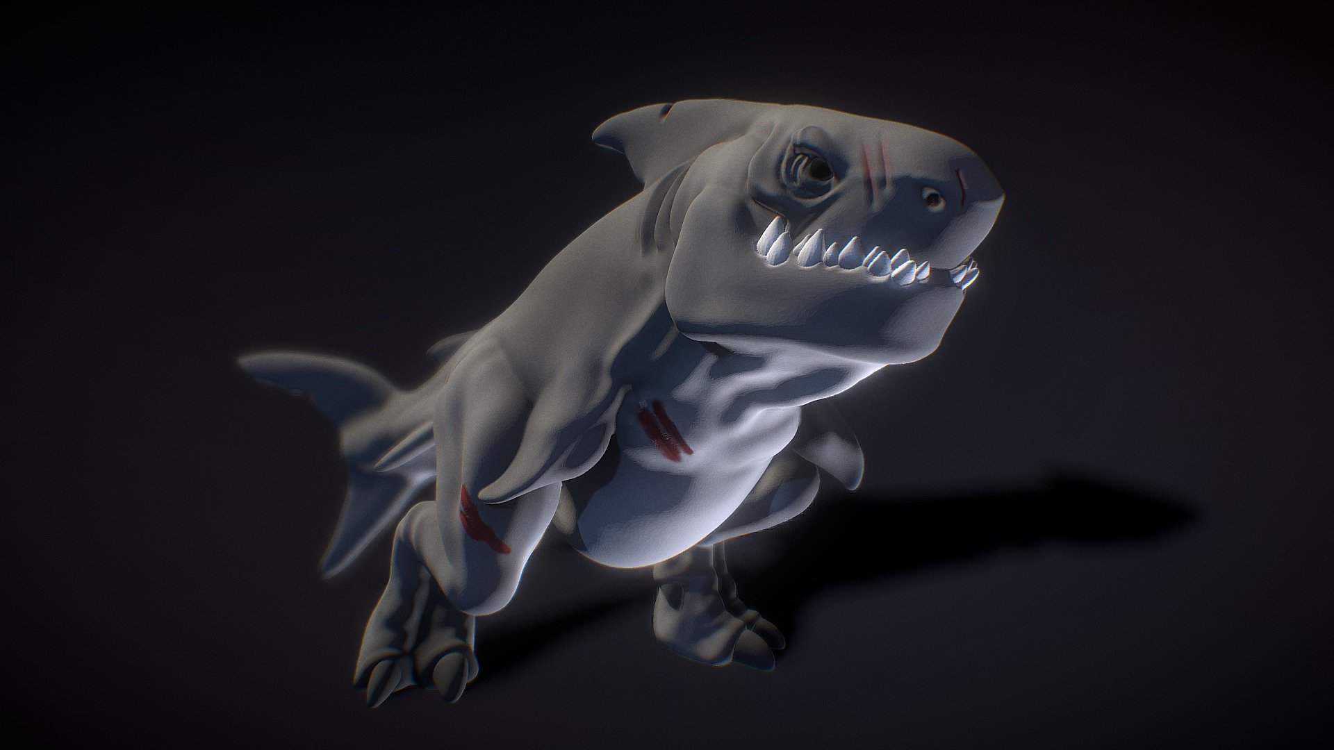 Megalodon Rex Sculpt 3d model