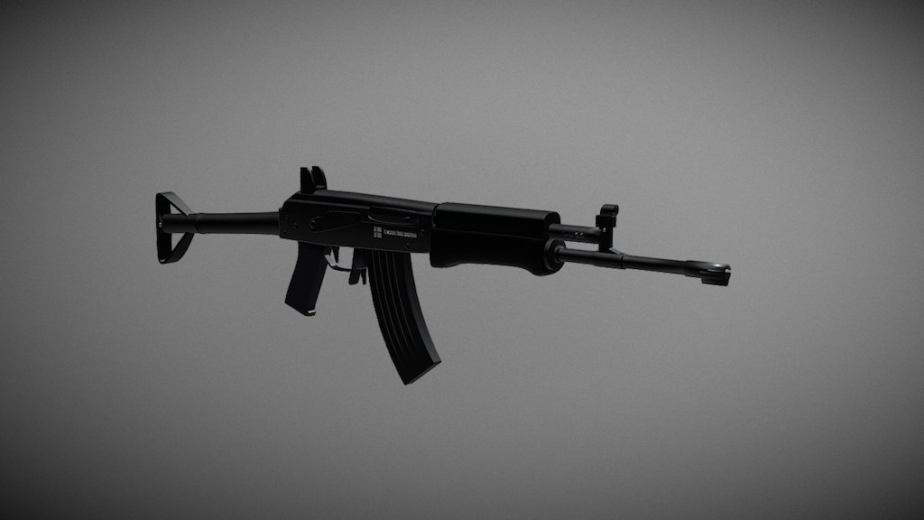 Finnish RK62 assault rifle 3d model