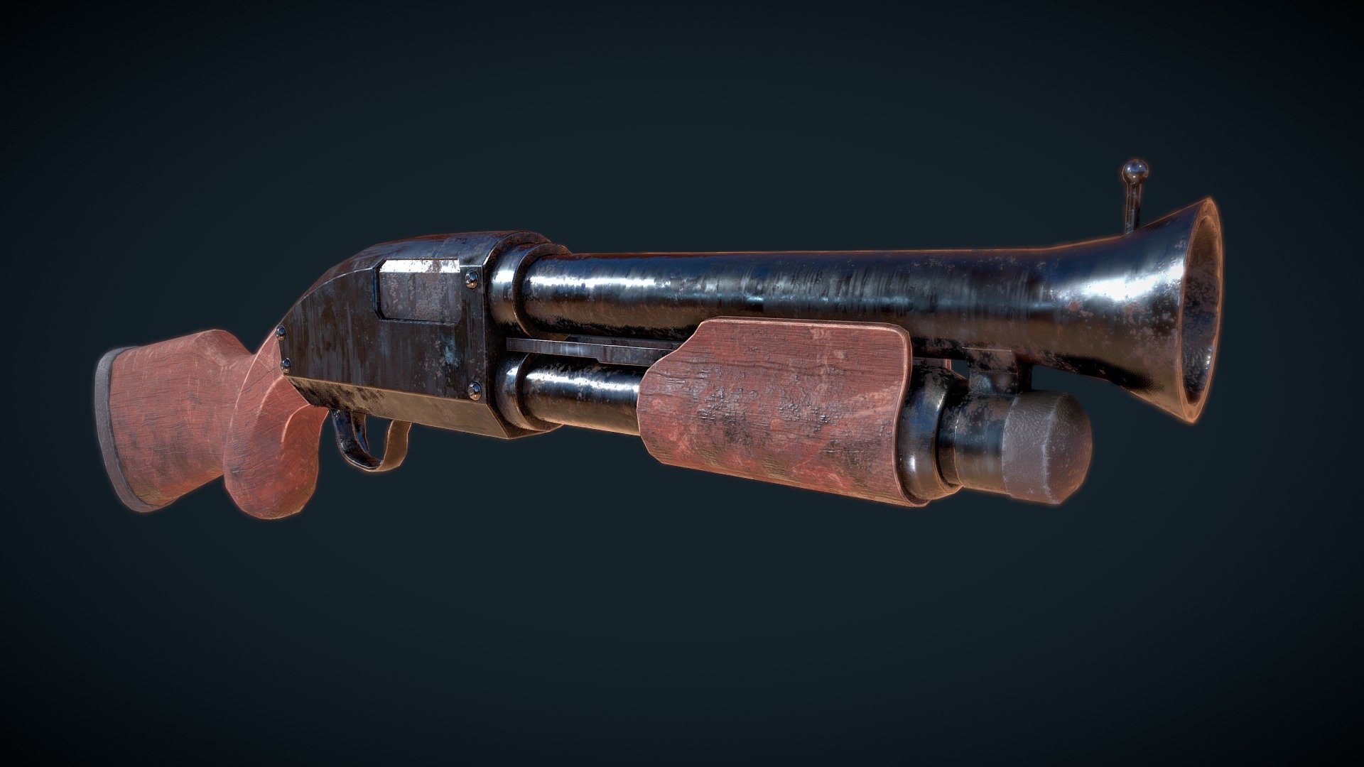 Stylized Shotgun 3d model