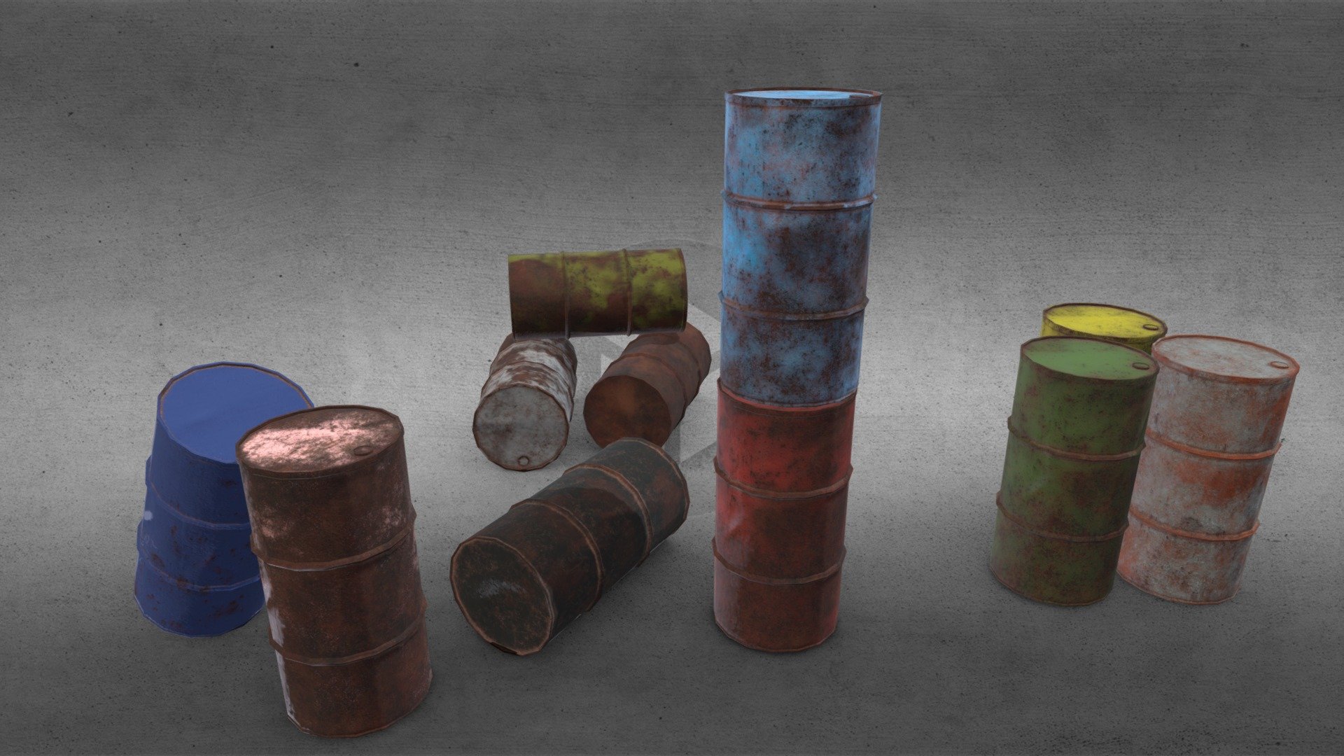 Barrel- Pack 03 3d model