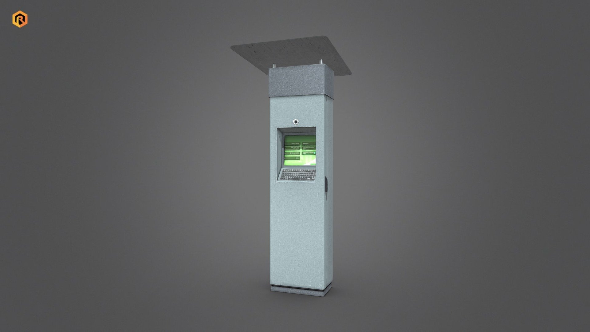 Multimedia Kiosk 3d model