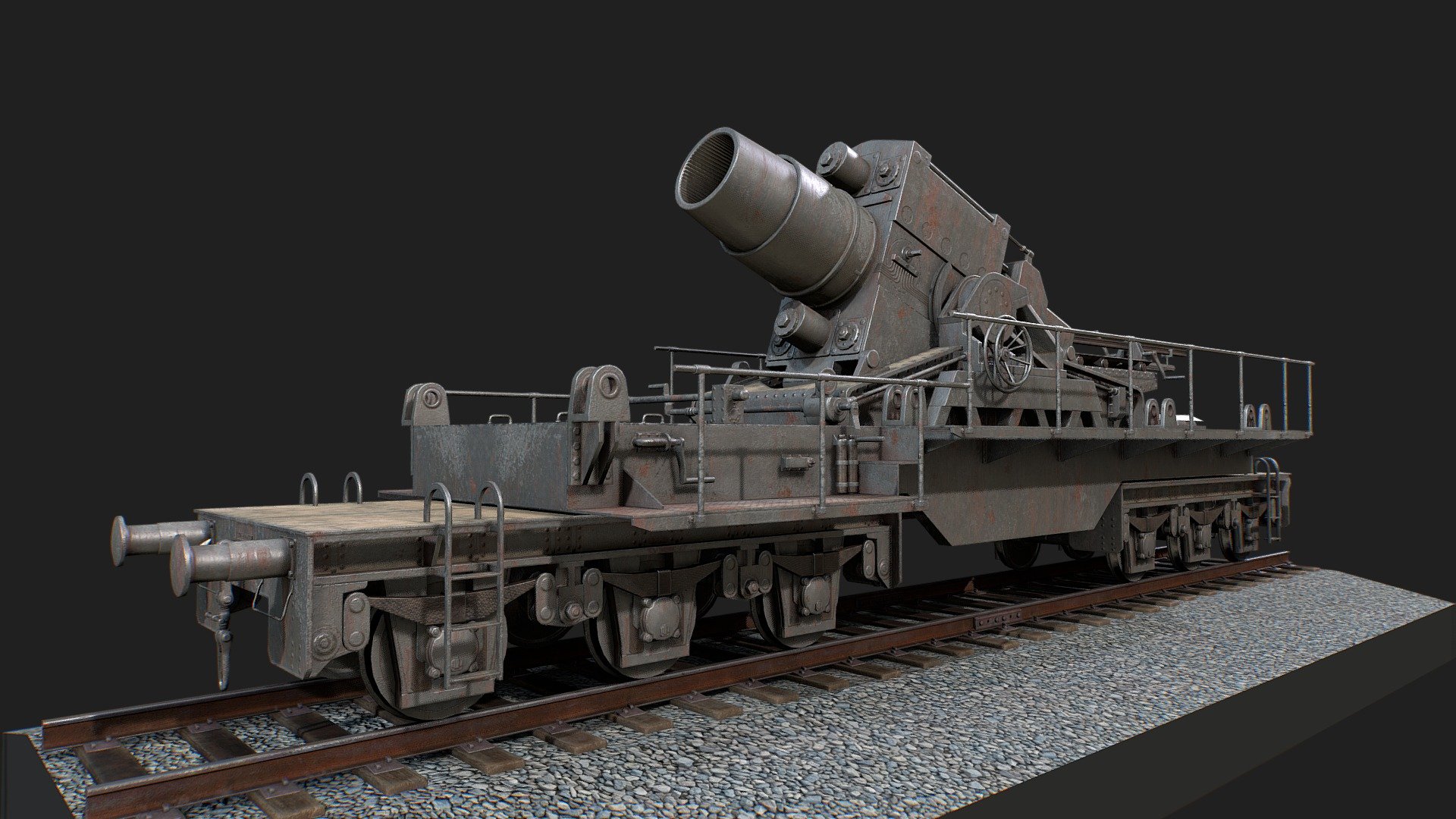 Pathologic (2018). Railway Artillery 2 3d model