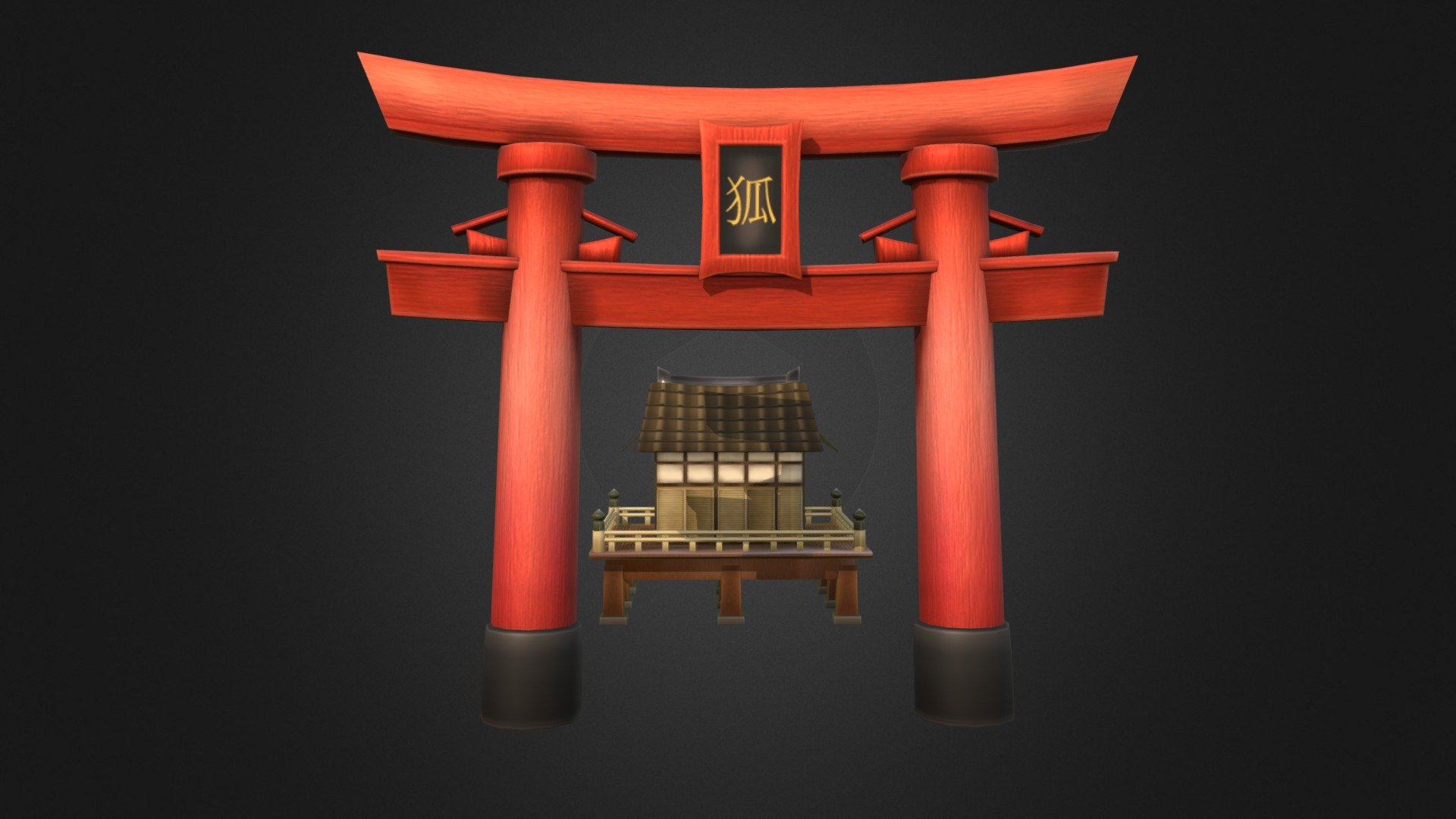 japanese set 3d model