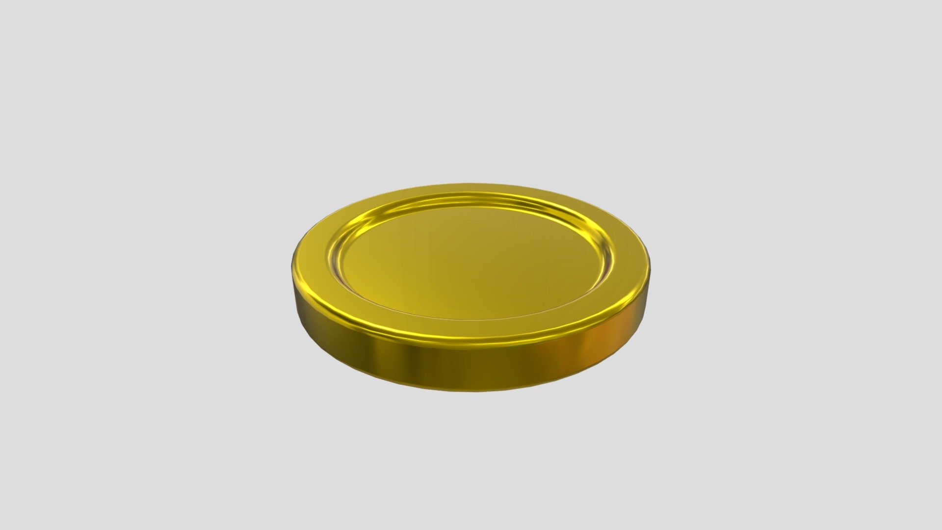 gold coin 3d model