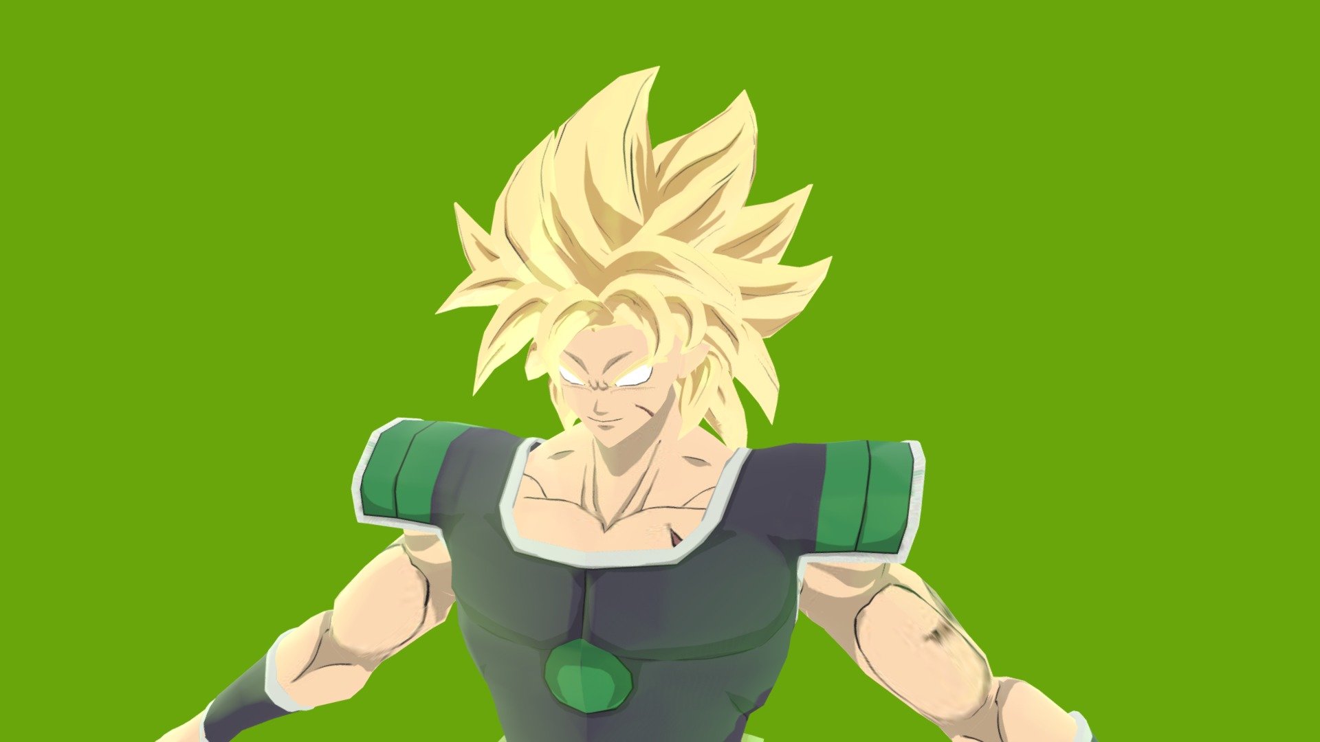 Broly Model Rigged 3d model