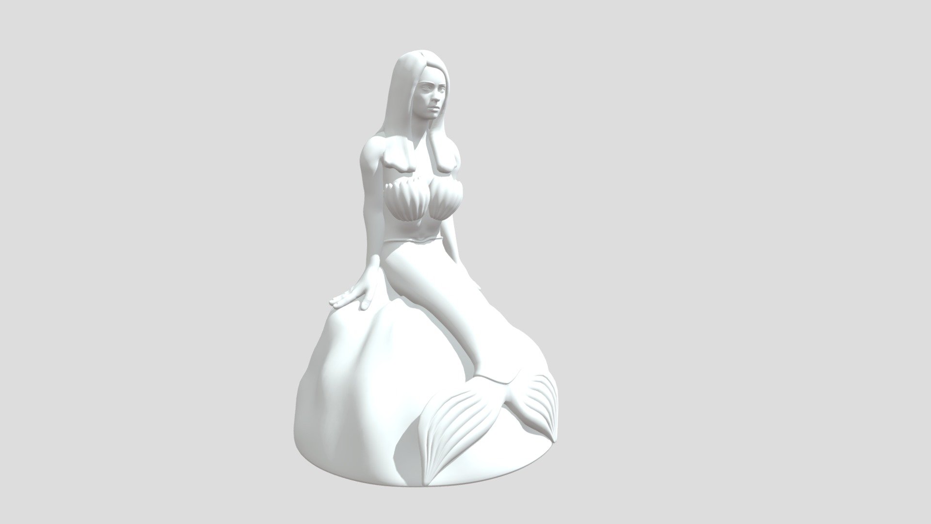 mermaid 3d model