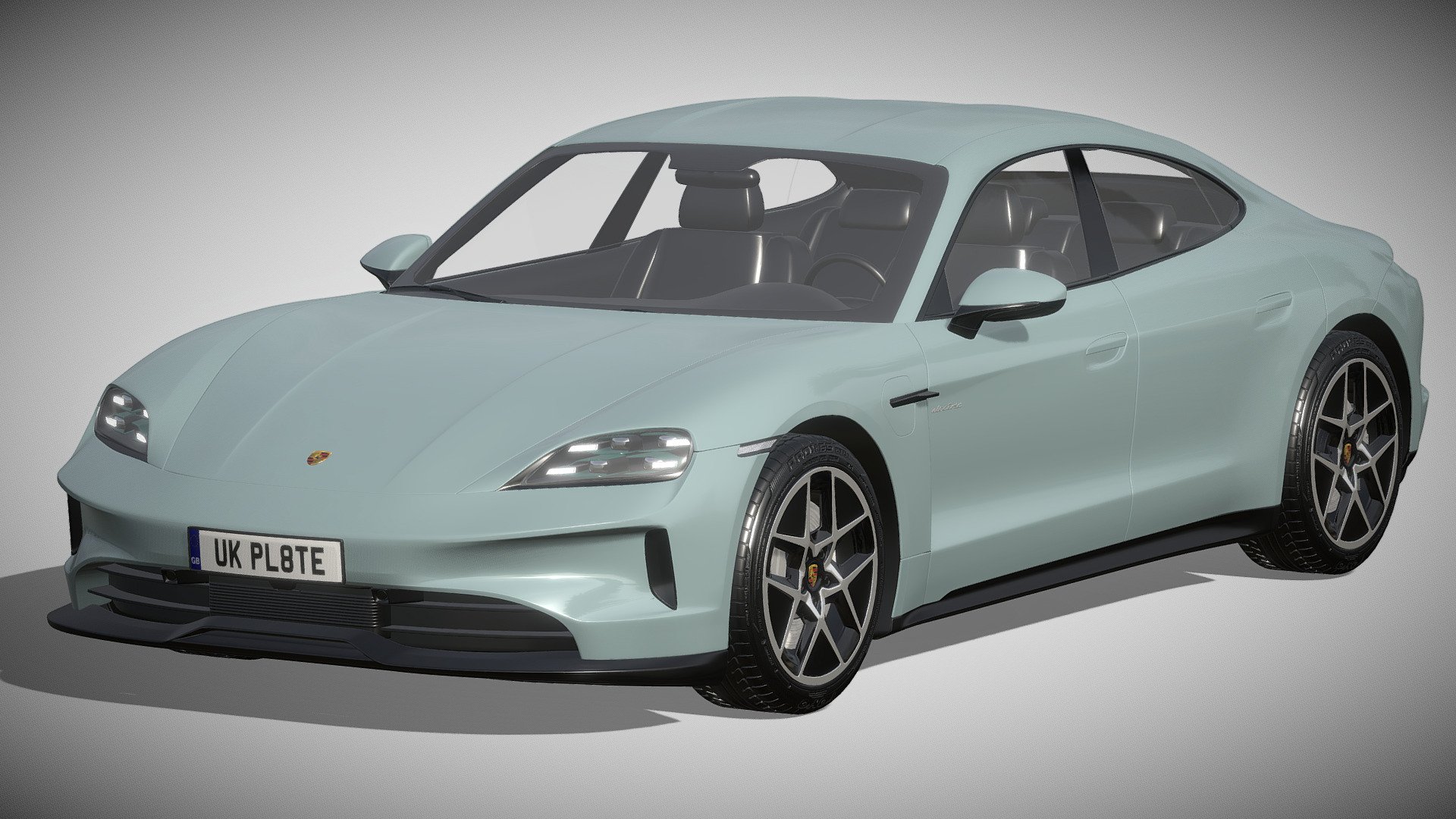 Porsche Taycan 2024 3d model