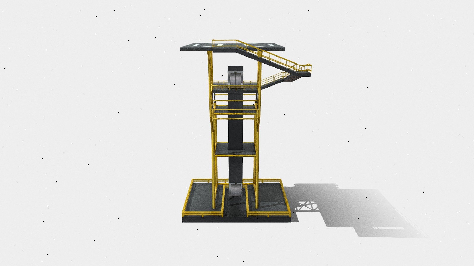 Tower_Helipad 3d model