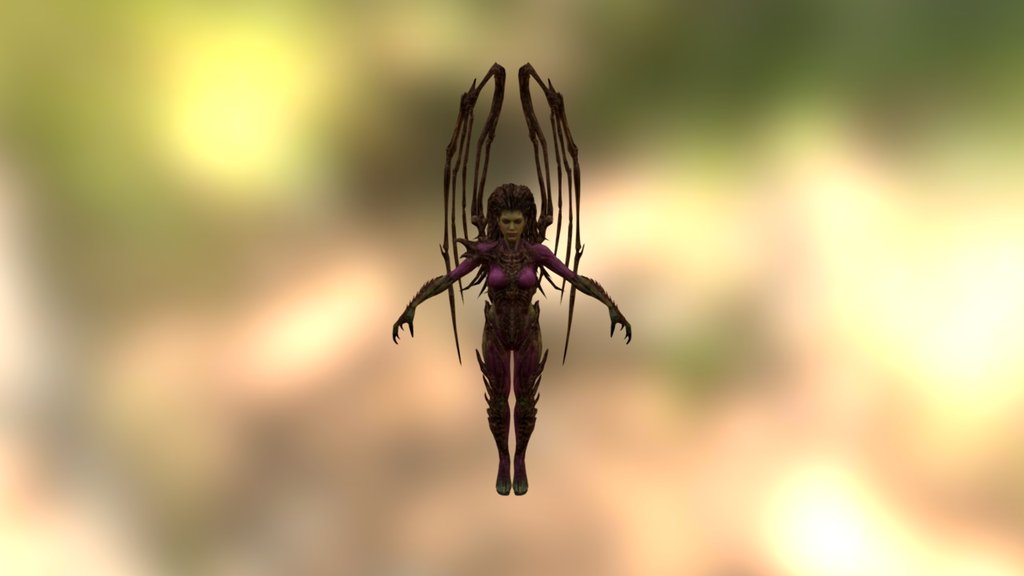 Sarah Kerrigan Infested 3d model