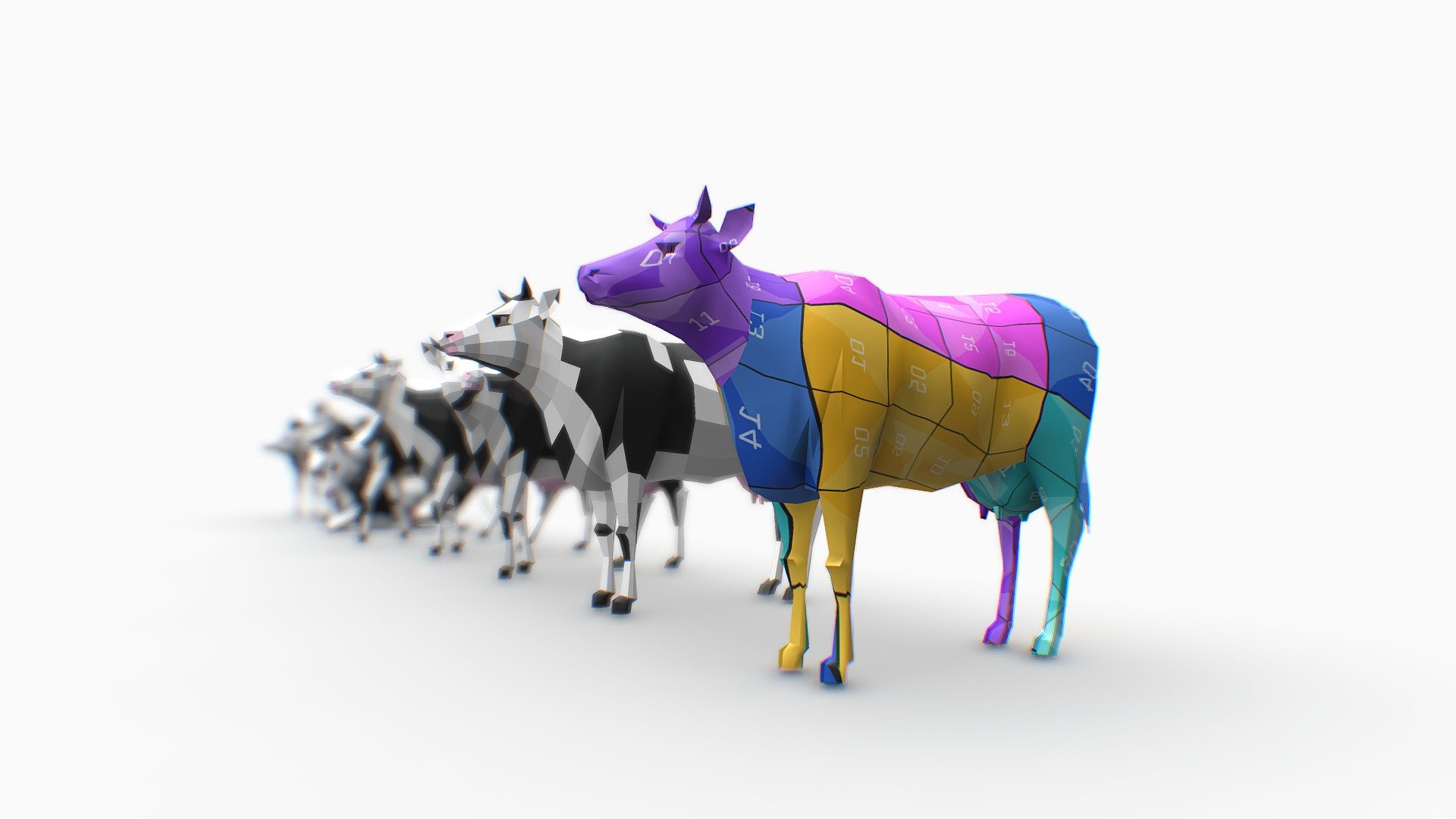 Cow 3d model