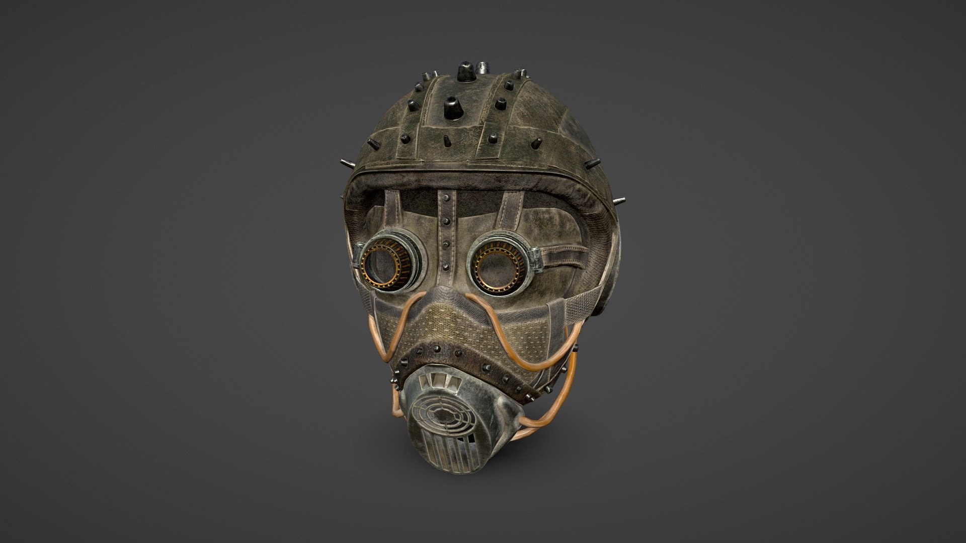 Post-apocalyptic Helmet 3d model