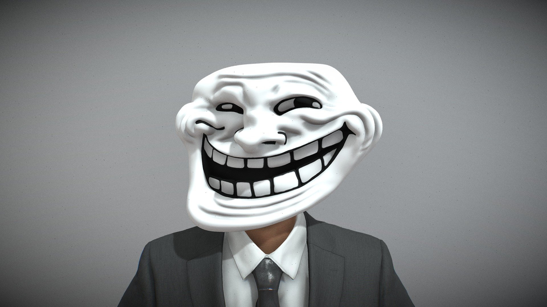 Trollface 3d model