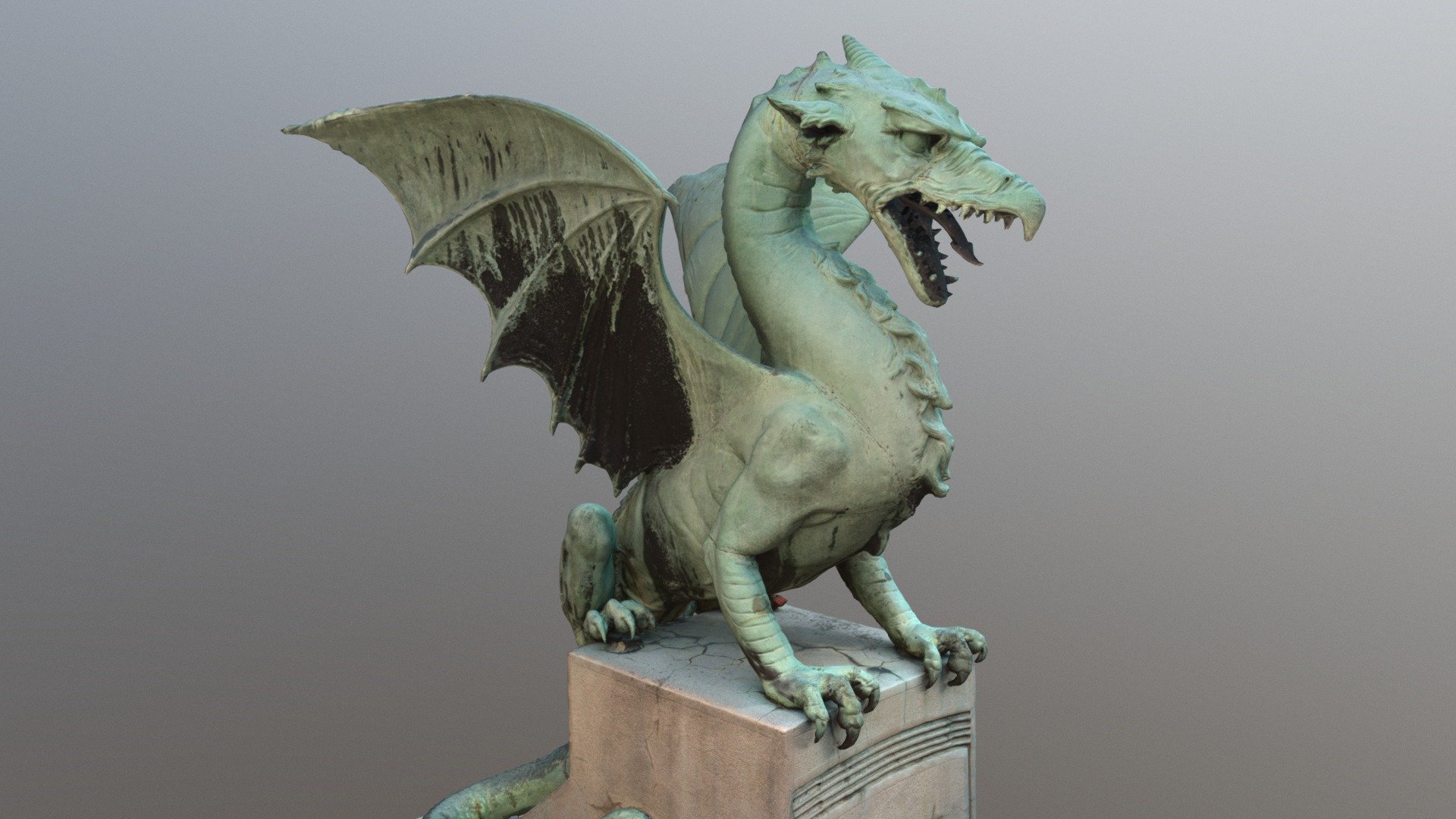 Zmajski most – the Dragon Bridge, Ljubljana 3d model