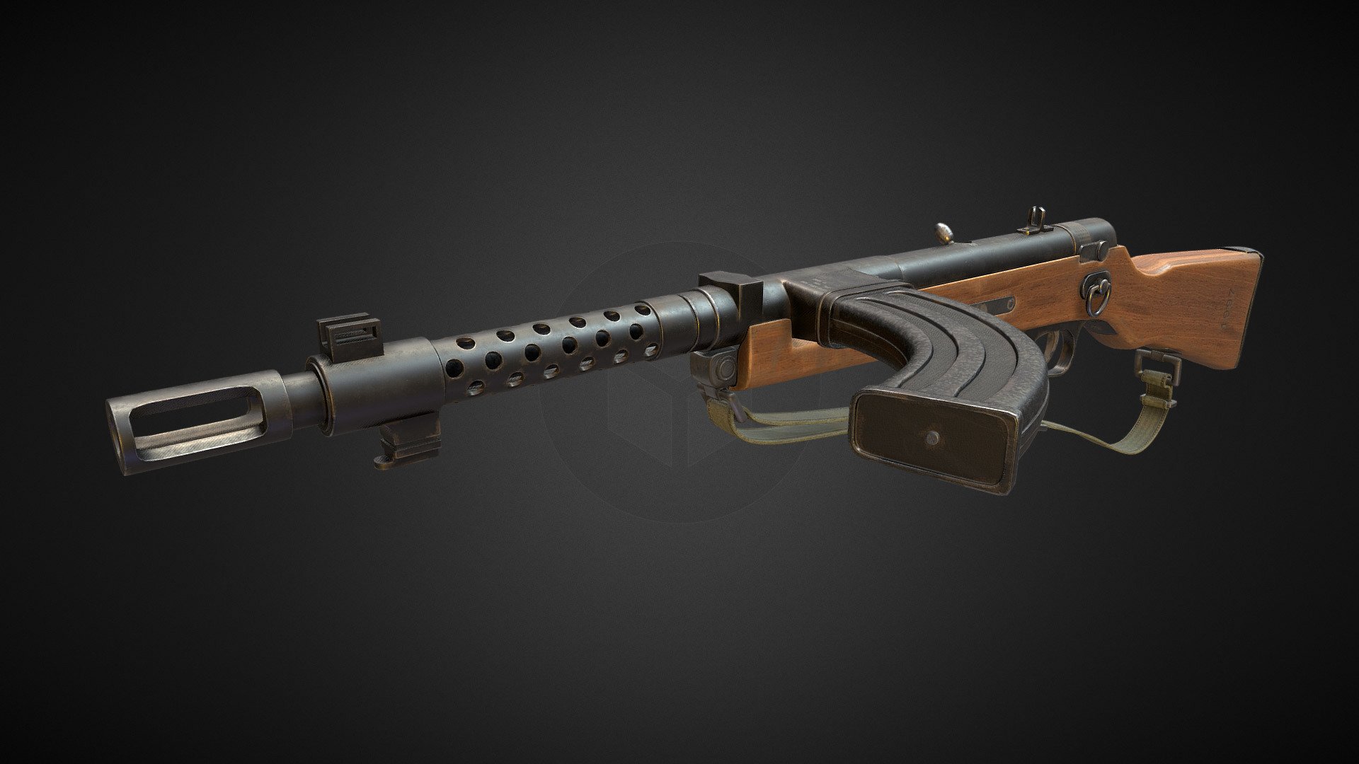 WW2 Style SMG 3d model