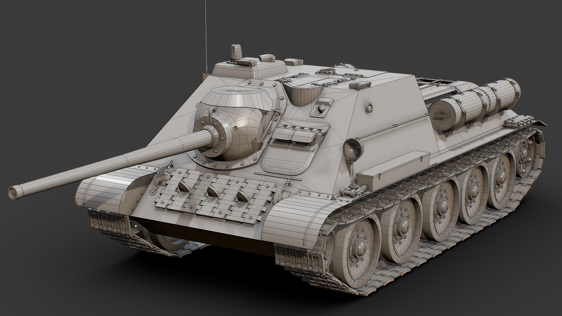 SU-85 3d model