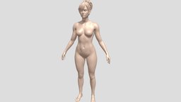 Realistic Heroic Female Basemesh