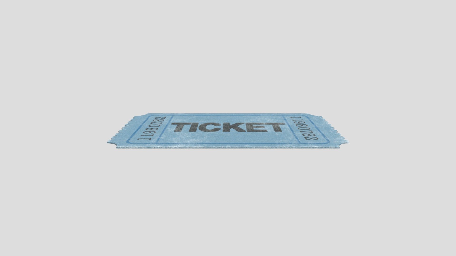 Ticket 3d model