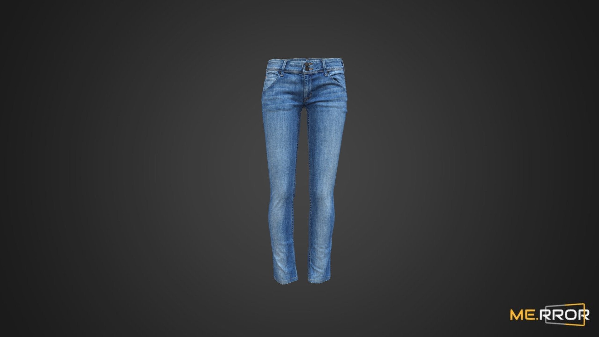 Skinny Washing Jeans 3d model