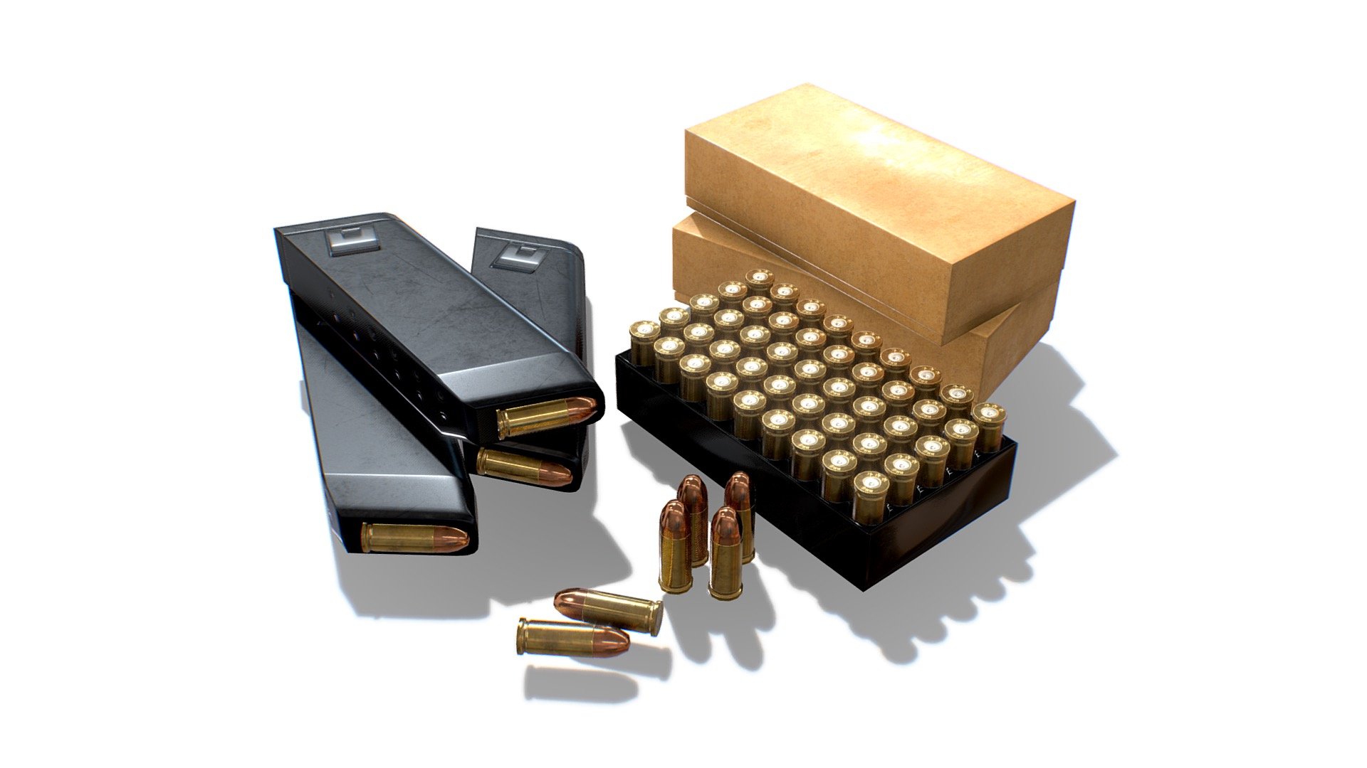 9 MM Ammo Pack 3d model