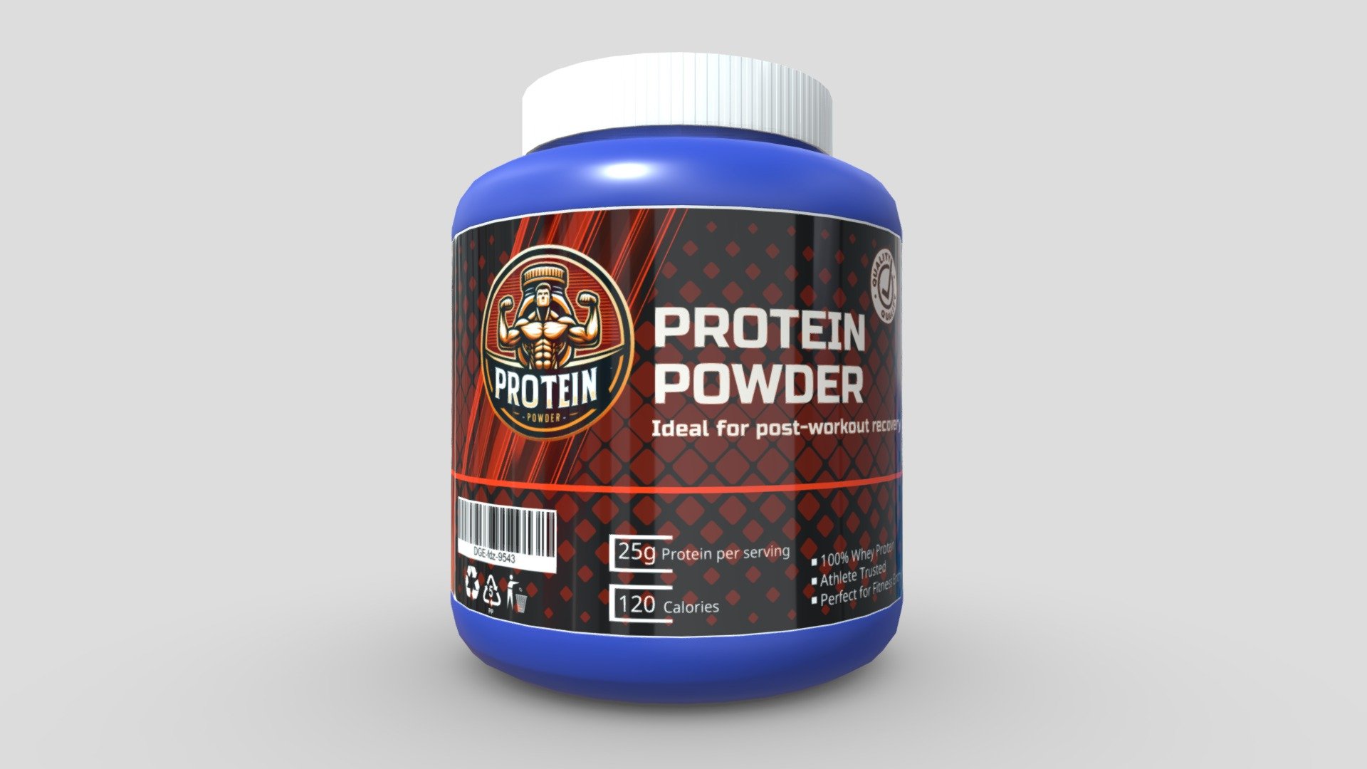 Protein Powder 3d model