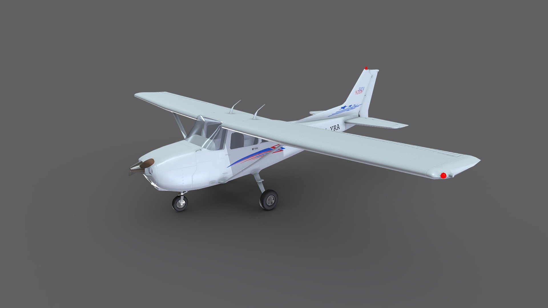 Light Utility Aircraft 3d model