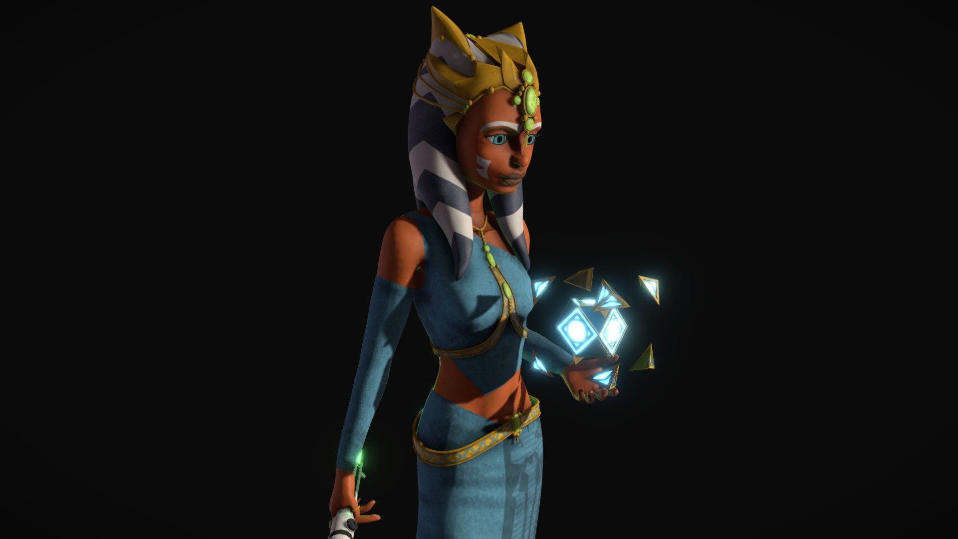 Ahsoka Tano Zygerrian Slave Disguise 3d model