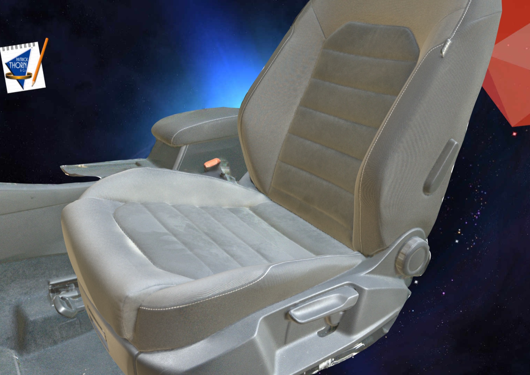 VW Golf Passenger Seat 3d model